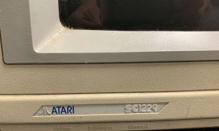 Vintage Atari SC1224 RGB Color Monitor for ST Computers, 2