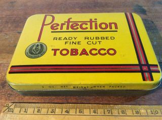 Empty Dudgeon And Arnell Perfection Ready Rubbed Fine Cut Tobacco Tin Australian 2