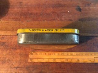 Empty Dudgeon And Arnell Perfection Ready Rubbed Fine Cut Tobacco Tin Australian 3