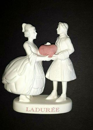 Laduree Wedding Cake Topper White Porcelain Very Rare From France Lovely