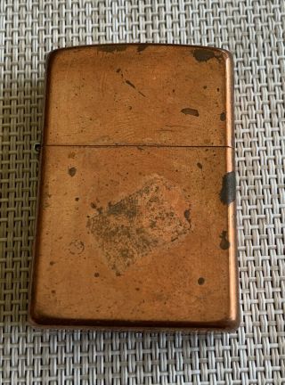 Vintage Copper Zippo Lighter D 03 Bradford,  Pa Made In Usa [as Found]