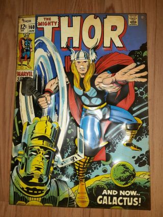 The Mighty Thor 160 Vintage Style Metal Sign Wall Comic Cover Sign 9 " X 13 "
