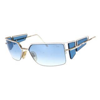 Cazal Vintage Sunglasses White Gold Blue Metal/platstick Mens From Japan