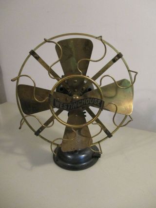 Estate Find Antique Westinghouse Fan,  Brass Blade,  Style 98926 A