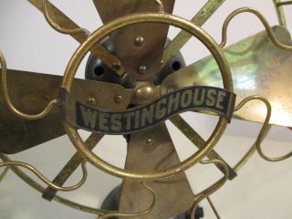 Estate Find Antique Westinghouse Fan,  Brass Blade,  Style 98926 A 2