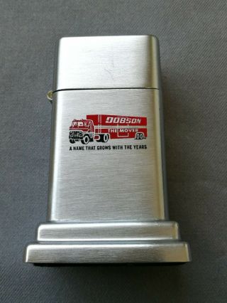Vintage 1960’s Dobson The Mover Moving Truck Barcroft Zippo Lighter Rare