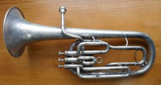 Fine Antique Salvation Army Triumphonic Tenor Horn Trumpet 1900s
