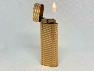 Dunhill Ignition Confirmed Roller Gas Lighter Gold