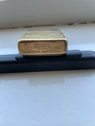 Zippo Solid brass.  Telephone Surprise.  Barrett Smythe 3