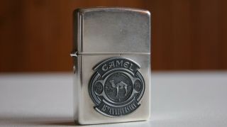 Zippo Camel Silver Plate 85th Anniversary 1998 Rare Vintage