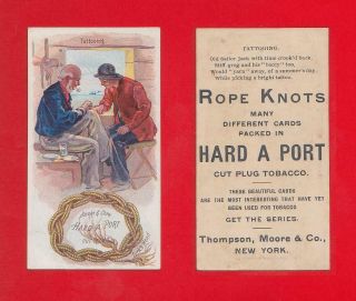 1888 Thompson & Moore - N459 Rope Knots - Tattooing Ex
