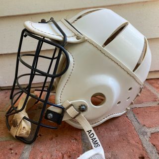 Vintage Bacharach Rasin Lacrosse Helmet 42 Lh White Early 1970s Old School Lax