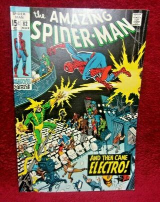 Marvel Comics,  The Spider - Man,  Vol.  1,  82,  1970,  Then Came Electro