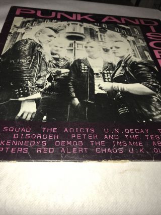 Punk And Disorderly Lp Record.  12”