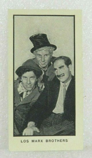 The Marx Brothers N°27 Cigarrette Card 1930 Rare