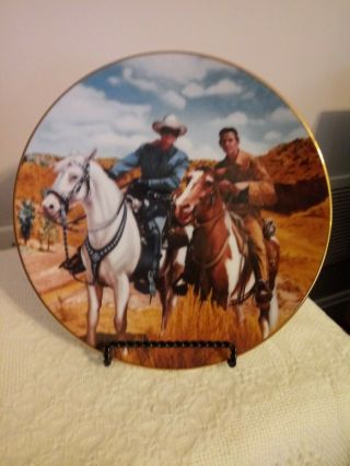 Classic Tv Westerns The Lone Ranger And Tonto Collector Plate 1990