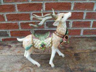 Fitz And Floyd Classics Reindeer Candle Holder