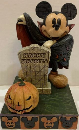 , Happy Haunts 4008069 Vampire Jim Shore Walt Disney Showcase Mickey Figurine
