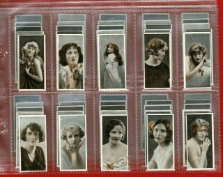 Famous English Actresses - I.  T.  C.  Of Canada - 1924 Cigarette Card Set (sm38)