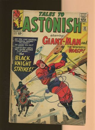 Tales To Astonish 52 Gd/vg 3.  0 1 Ant - Man 1st Black Knight - Nathan Garrett