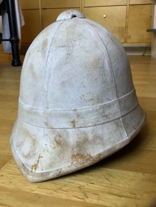Worn Vintage British Pith Helmet,  Great Item.  Boer War Zulu Wars