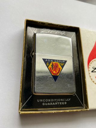 1964 ZIPPO TOWN AND COUNTRY MILITARY LIGHTER ASW GROUP 2
