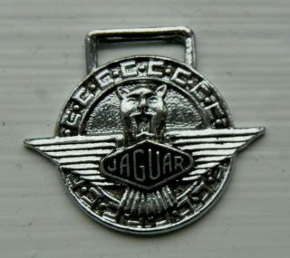 Jaguar Cars Vintage Badge Fob,  Key Ring