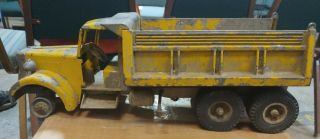 Vintage Smith Miller Yellow Dump Truck Parts - Repair
