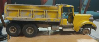 Vintage Smith Miller Yellow Dump truck Parts - Repair 3