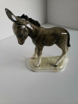 Vintage Vcagco Porcelain Donkey Mule Burro Figurine