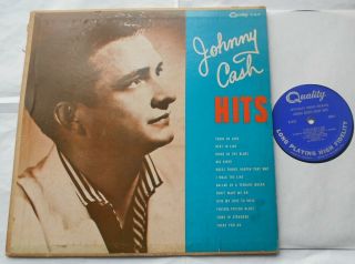 Canada Johnny Cash Hits Orig 1958 Quality V - 1619 I Walk The Line,  Folsom.  Lp