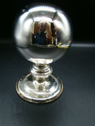 Mercury Glass Butler Ball Antique And Very Scarce