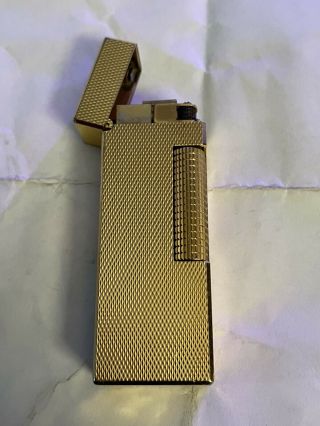1960s Dunhill Rollagas Lighter With Barley Pattern Finish