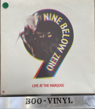 Nine Below Zero ‎– Live At The Marquee (1980) Vinyl Lp Album Record Ex / Vg,
