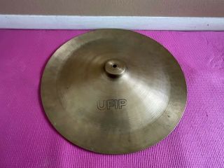 Vintage Ufip Bravo 18 " Cymbal 1392g