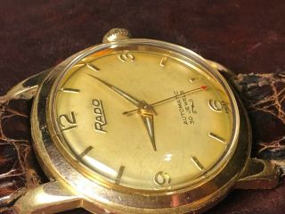 Vintage Rado Automatic 30jewels Sweeping Seconds Swiss Made Watch Running Strong
