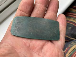 Lovely Patina Very Thin Bronze Age Axe Head.  Metal Detecting Finds
