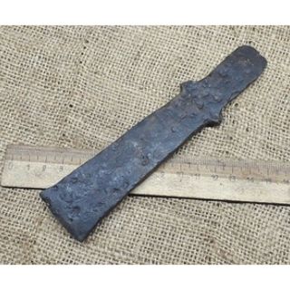 Scythian Tethered Battle Axe - 15 Cm Ancient Iron Authentic Artifact Viking