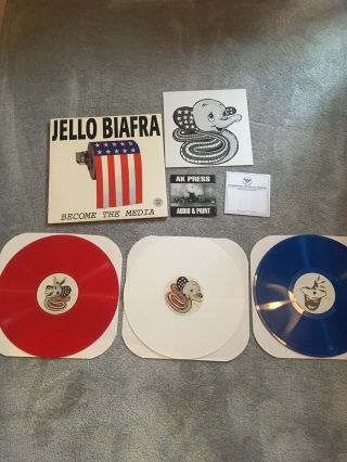 Jello Biafra Become The Media Triple Lp Red White Blue Vinyl Dead Kennedys Punk