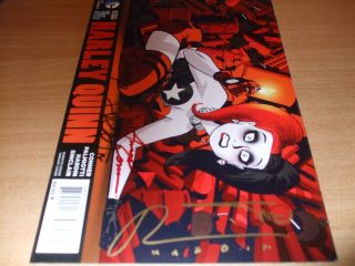 Dc 52 Harley Quinn 13 Cooke Variant Signed By 5 Including Conner & Cooke.  Rare