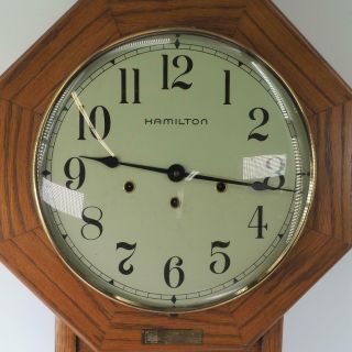 Hamilton Westminster Chime Regulator 9 Day Wall Clock General Motors Service GM 2
