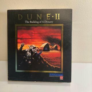 1992 Dune Ii For Pc Dos With Big Box Vintage Video Game Computer 3.  5 "