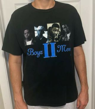 Vintage 1994 Boyz Ii Men T Shirt All Around The World Tour Rap Tee 90s Promo