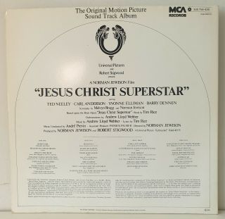 Jesus Christ Superstar - Soundtrack Double LP Album Vinyl 1982 - MCA 2