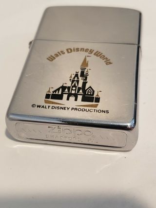 Cinderella Castle Walt Disney World Land Productions 1982 Vintage Zippo Lighter