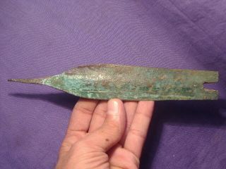 Ancient Large Size Bronze Spear Head Bactrian 200 BC 2402 3