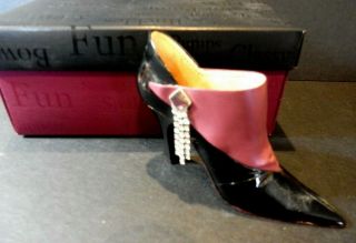 Just The Right Shoe " Uptown Swing” Stiletto High Heel Ankle Boot Euc
