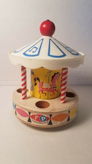 Vintage Fisher Price Amusement Park 932 Little People 1963 Playset Complete HTF 5