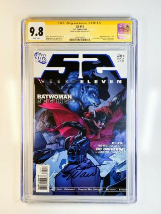 52 Week 11 Cgc 9.  8 Signed By Mark Waid 1st App Kate Kane As Batwoman Dr Kimball
