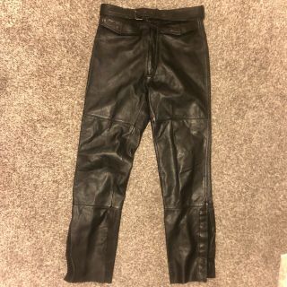 Vintage Amf Harley Davison Leather Pants Size 34